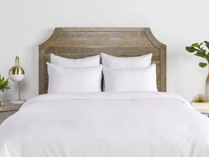 Jayson Linen Cashmere Quartz White King Duvet