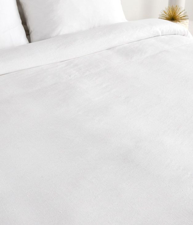 Jayson Linen Cashmere Quartz White King Duvet