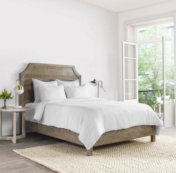 Jayson Linen Cashmere Quartz White King Duvet