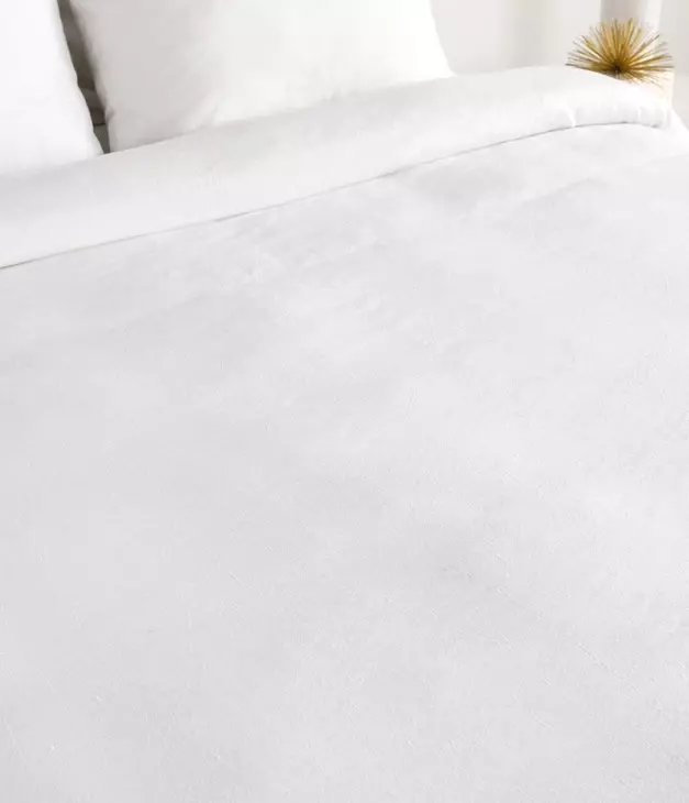 Jayson Linen Cashmere Quartz White Queen Duvet