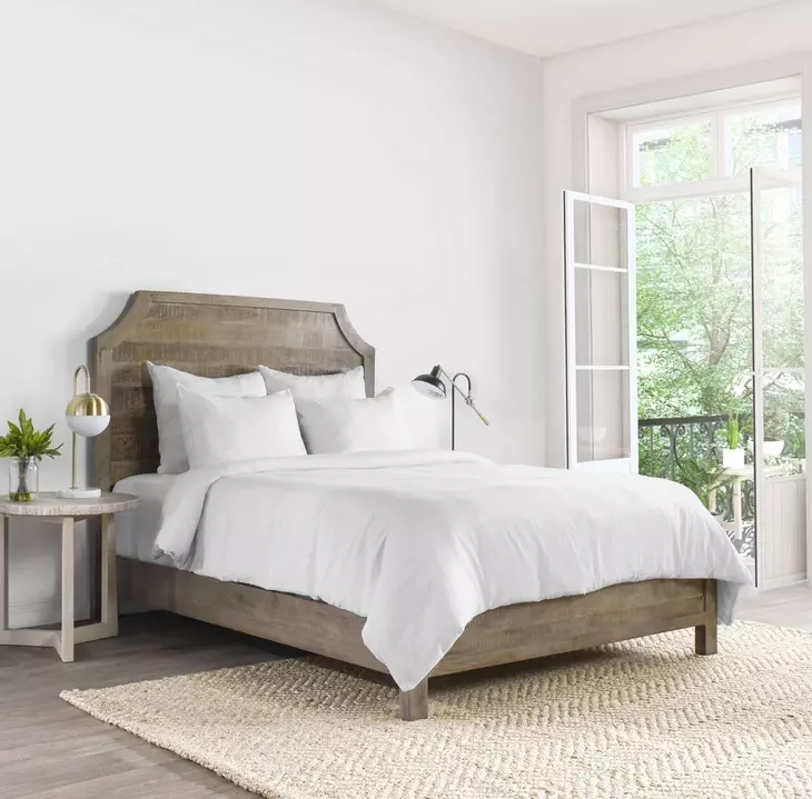Jayson Linen Cashmere Quartz White Queen Duvet
