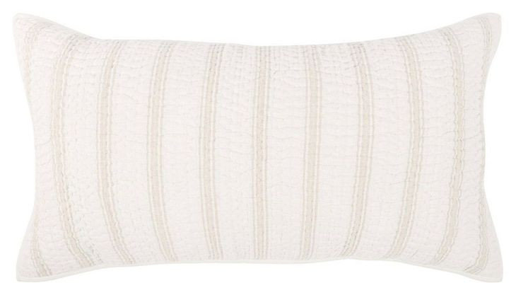 Abram Eggshell King Sham