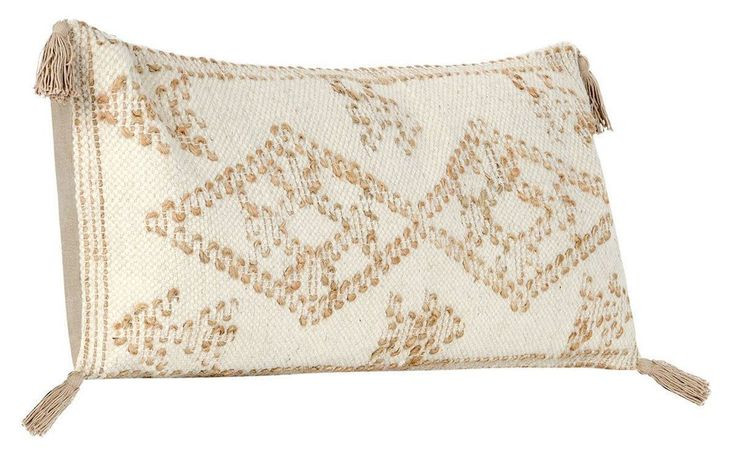 Comporta Farm Ivory and Natural Rectangular Accent Pillow