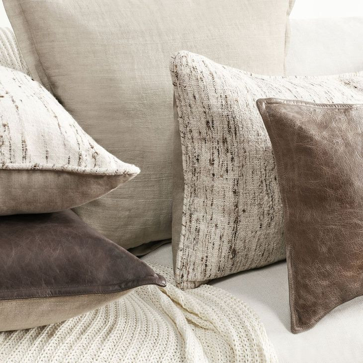 Comporta Tavira Natural Square Accent Pillow