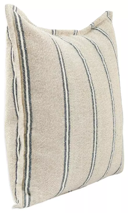 Comporta Delgada Natural and Blue 20 x 20" Accent Pillow Set of 2