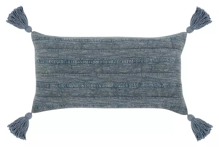 Comporta Merced Blue Rectangular Accent Pillow Set of 2