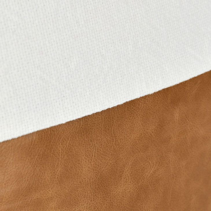 Villa Classics Canyon Ivory and Chestnut Square Accent Pillow