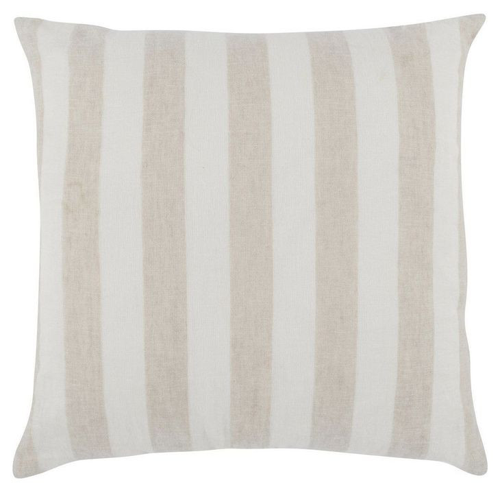 Comporta Atwater Ivory and Natural Square Accent Pillow