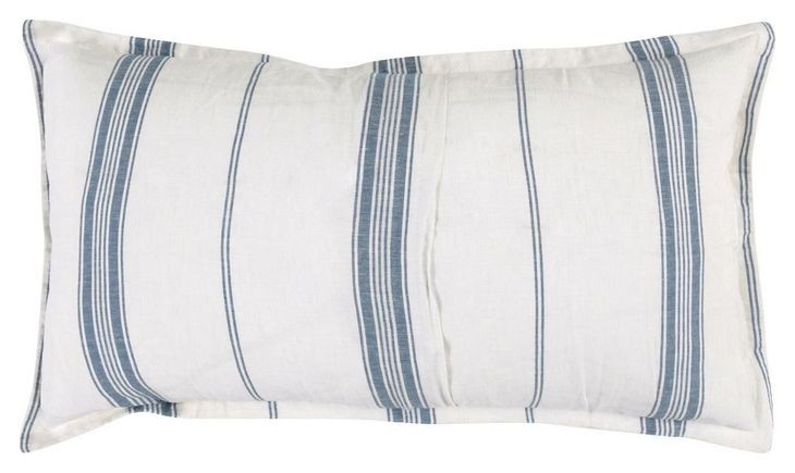 Jayson Blue Stripe Cashmere King Sham