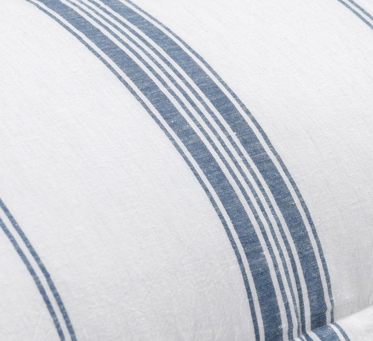 Jayson Blue Stripe Cashmere King Sham