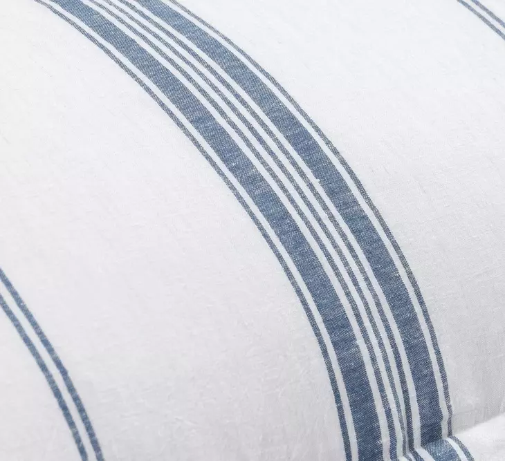 Jayson Blue Stripe Cashmere King Sham
