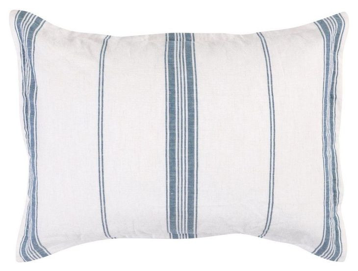 Jayson Blue Stripe Cashmere Standard Sham