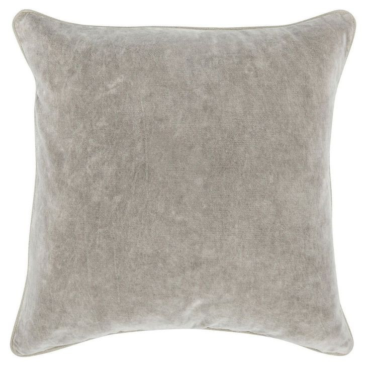 Heirloom Velvet Silver 22 x 22" Accent Pillow