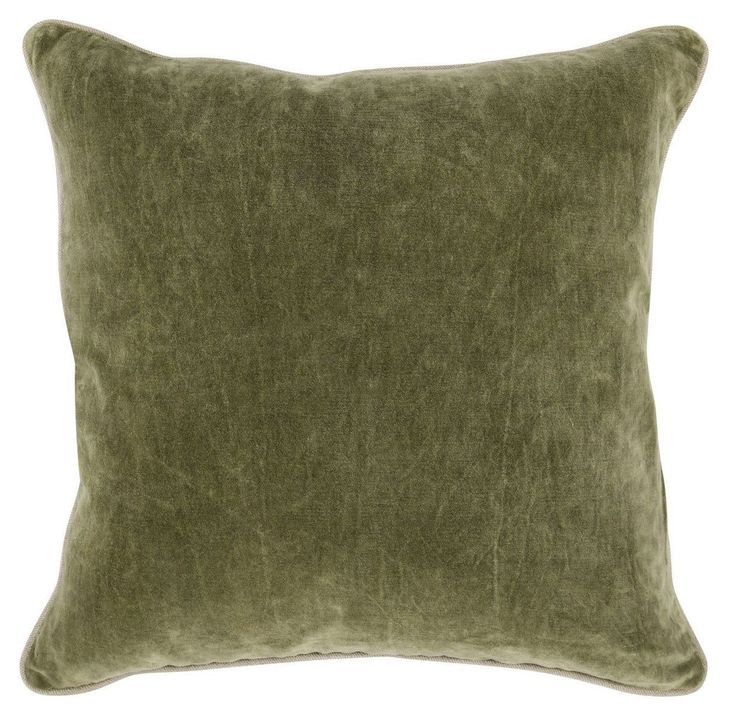 Heirloom Velvet Moss 22 x 22" Accent Pillow