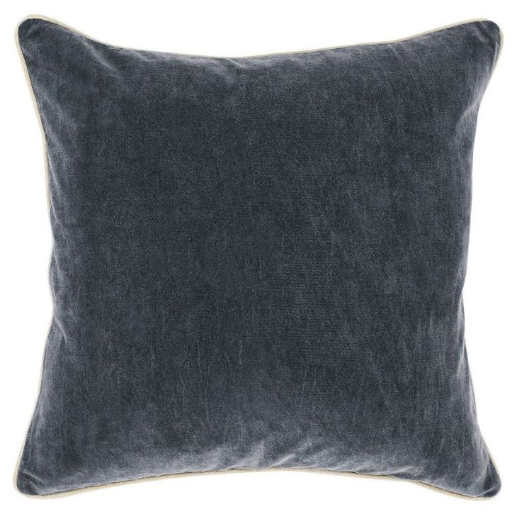 Heirloom Velvet Stone Gray 22 x 22" Accent Pillow