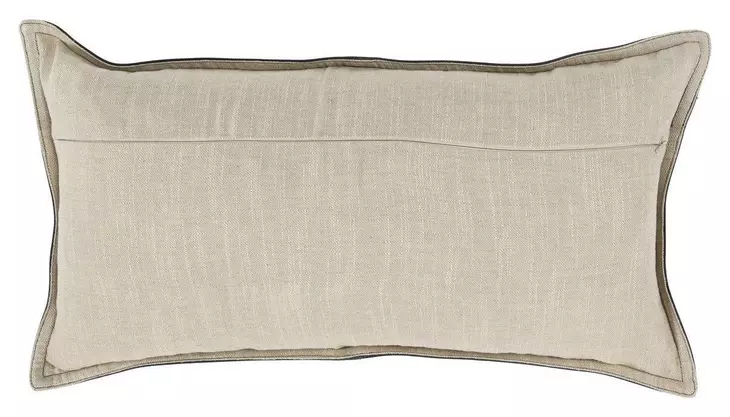 Soco Leather Naval Nightfall Blue Rectangular Accent Pillow Set of 2