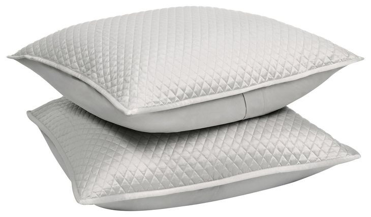 Diamond Silver Euro Sham