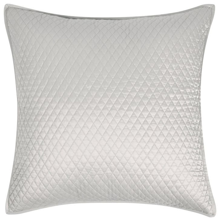 Diamond Silver Euro Sham