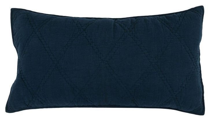 Caleb Midnight Blue King Sham
