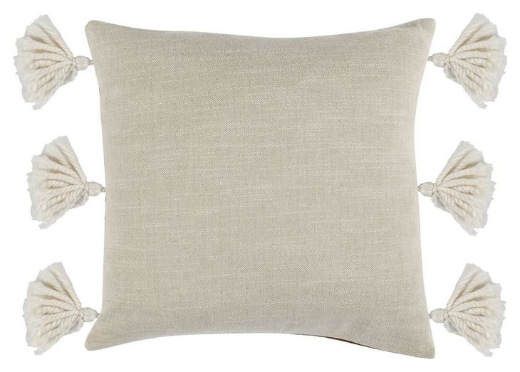 La Dolce Vita Brown Square Accent Pillow