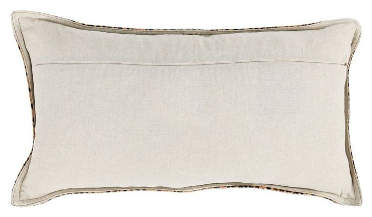 La Dolce Vita Leopard Hide Camel and Black Rectangular Accent Pillow