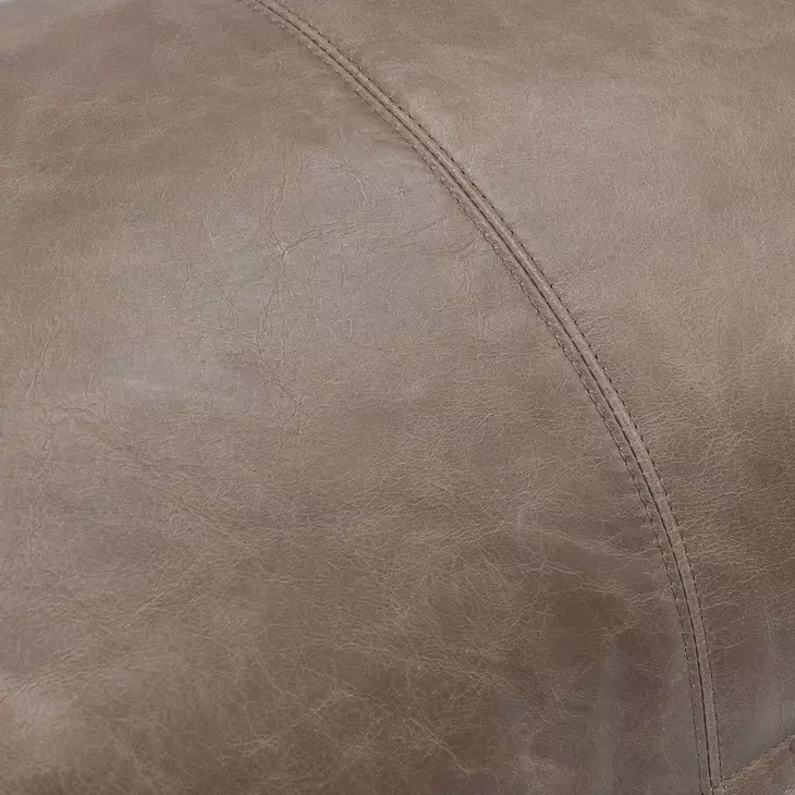 Soco Leather Sandstorm Taupe Rectangular Accent Pillow Set of 2