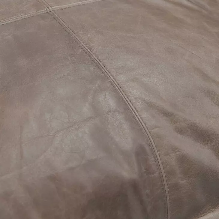 Soco Leather Sandstorm Taupe Square Accent Pillow Set of 2