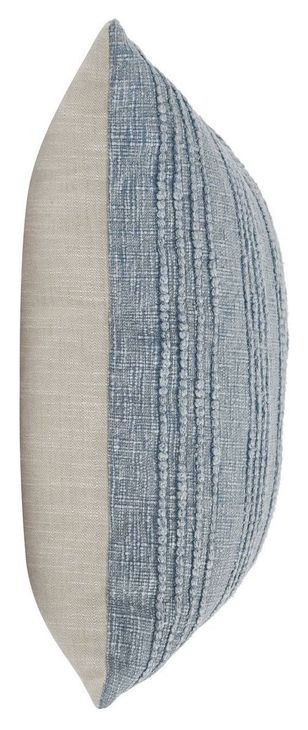 Gratitude Sea Fog Blue Square Accent Pillow