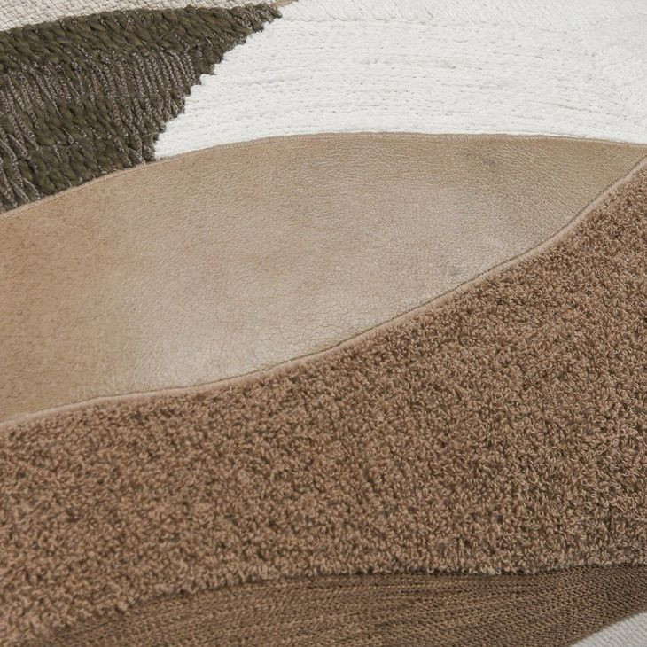 Cinch Carve Natural Square Accent Pillow