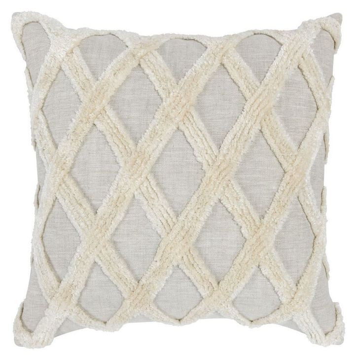 Cinch Ellett Natural and Ivory Square Accent Pillow