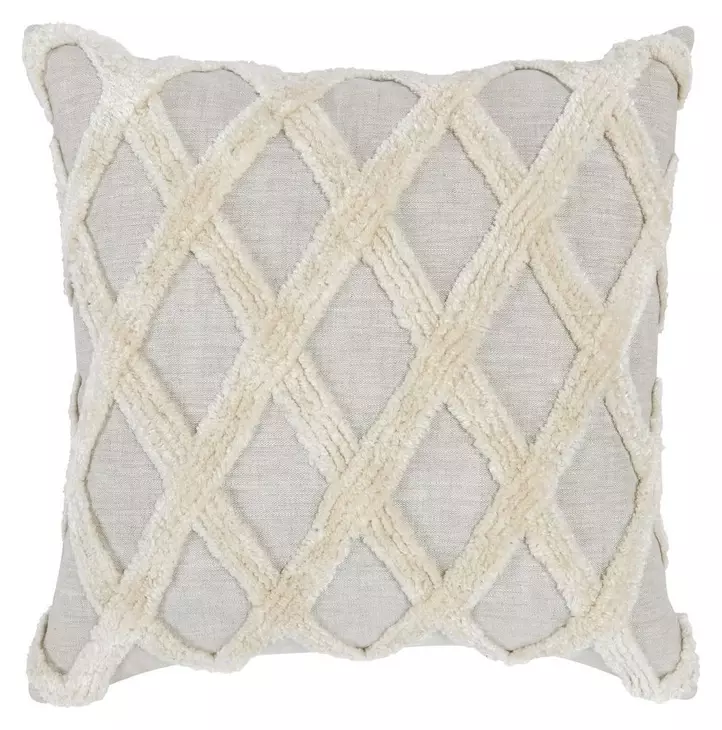Cinch Ellett Natural and Ivory Square Accent Pillow Set of 2