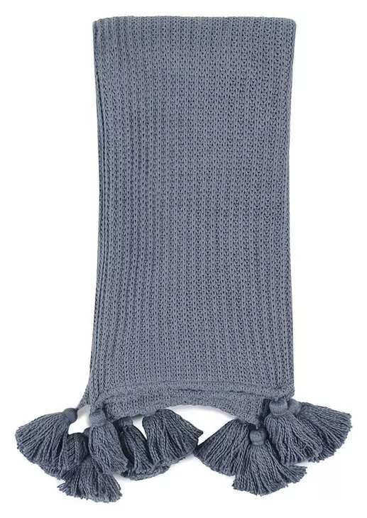 Throws Veda Sea Fog Blue Throw