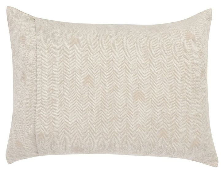 French Herringbone Natural Standard Sham