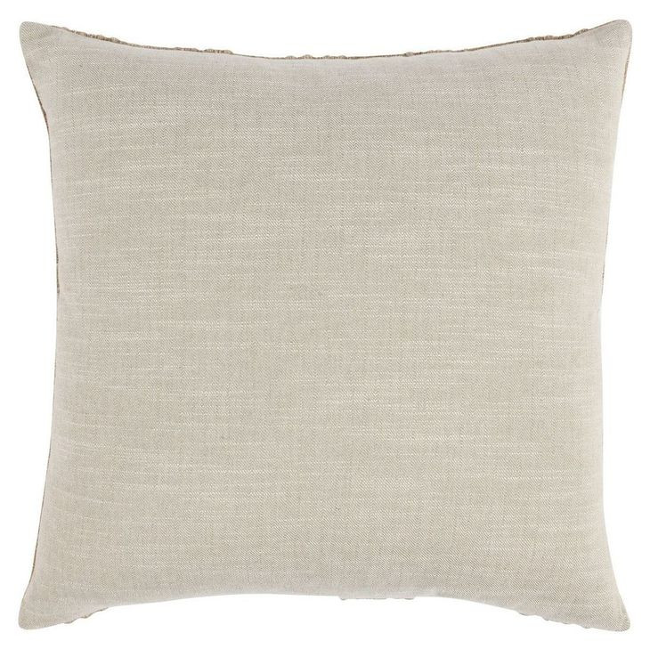 Gratitude Natural Square Accent Pillow