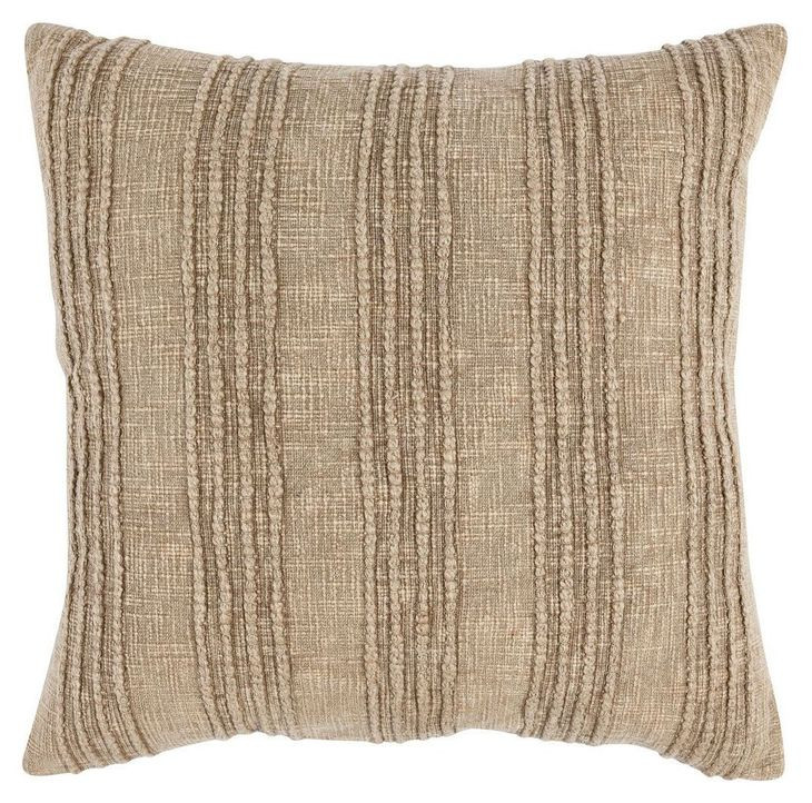 Gratitude Natural Square Accent Pillow