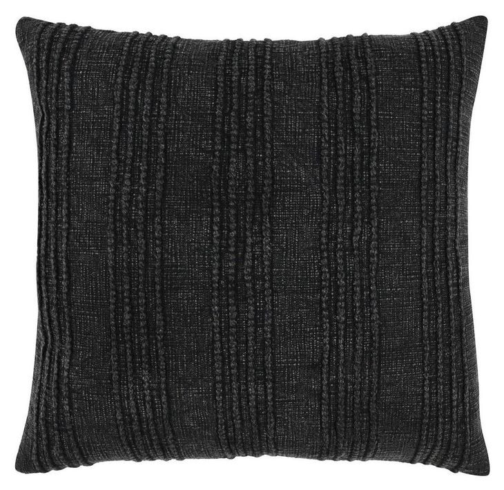 Gratitude Black Square Accent Pillow