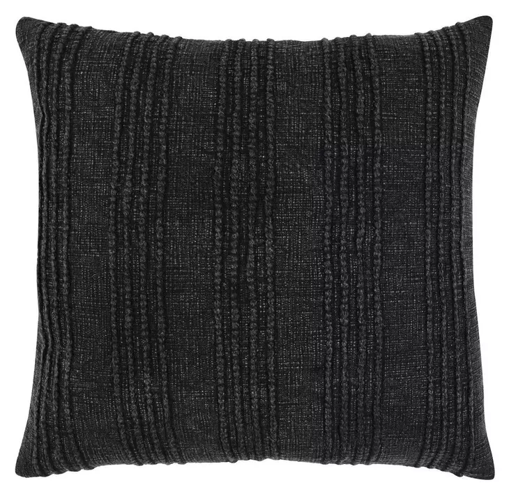 Gratitude Black Square Accent Pillow Set of 2