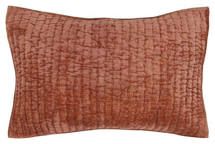Bari Velvet Terracotta Swatch Quilt