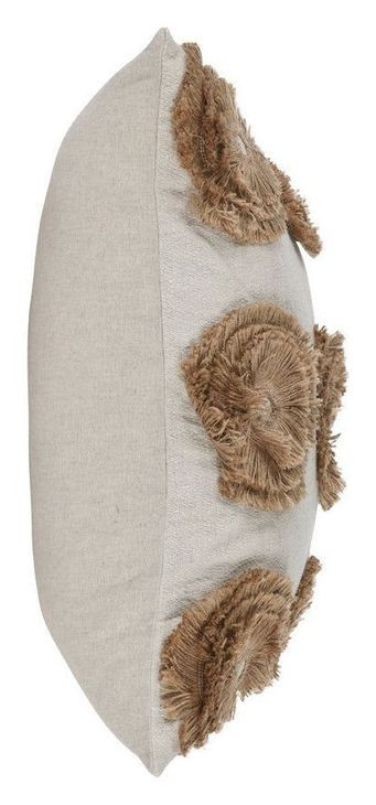 Heritage Craft Halston Natural Square Accent Pillow