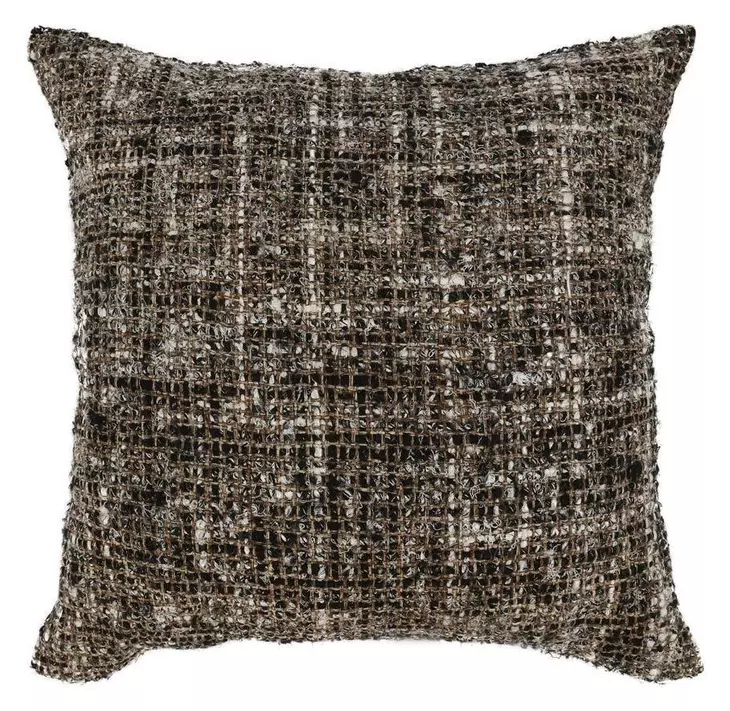 Villa Classics Porter Black and Ivory Square Accent Pillow Set of 2