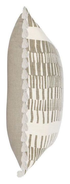 Heritage Craft Jagger Ivory Square Accent Pillow