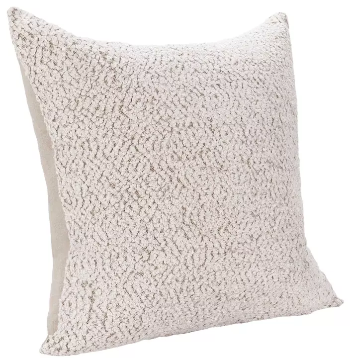 Villa Classics Maris Ivory and Natural Square Accent Pillow Set of 2