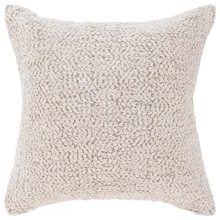 Villa Classics Maris Ivory and Natural Square Accent Pillow Set of 2