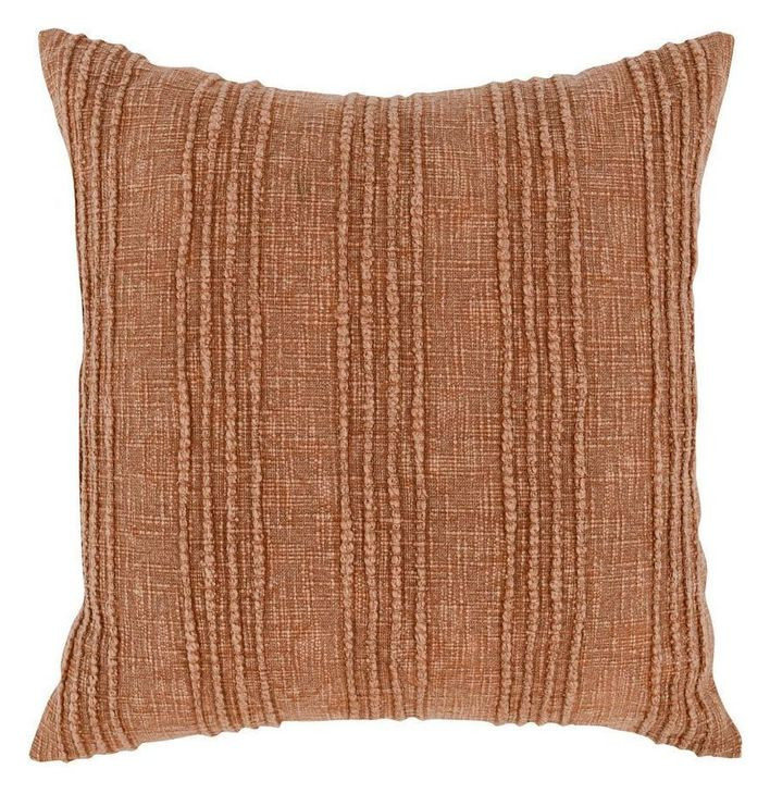 Gratitude Terracotta Square Accent Pillow