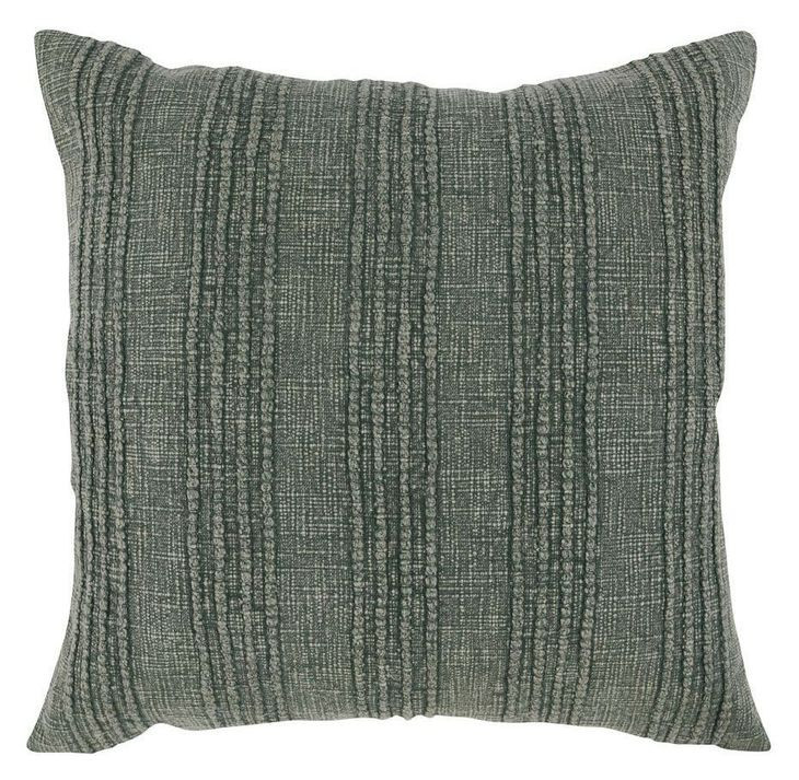 Gratitude Green Square Accent Pillow