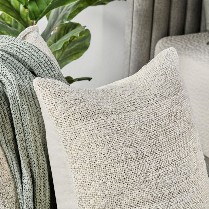 Heritage Craft Halter Ivory Square Accent Pillow