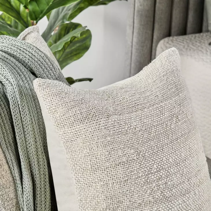 Heritage Craft Halter Ivory Square Accent Pillow Set of 2
