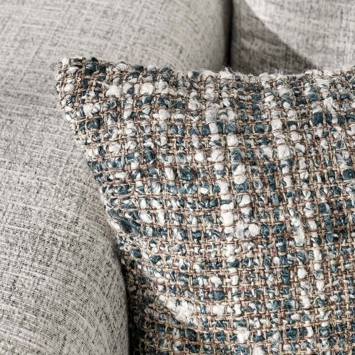 Villa Classics Porter Blue and Slate Rectangular Accent Pillow Set of 2