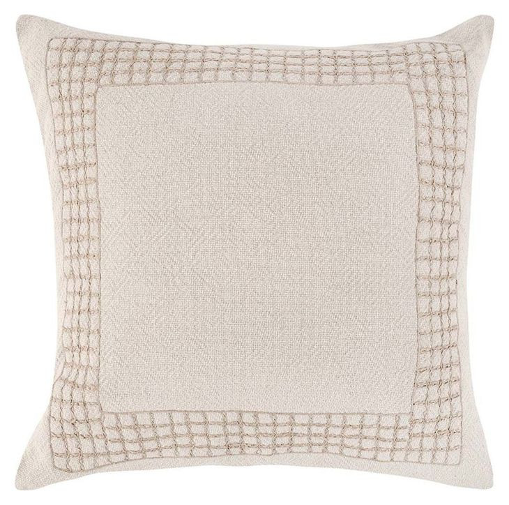 Villa Classics Marina Natural Square Accent Pillow