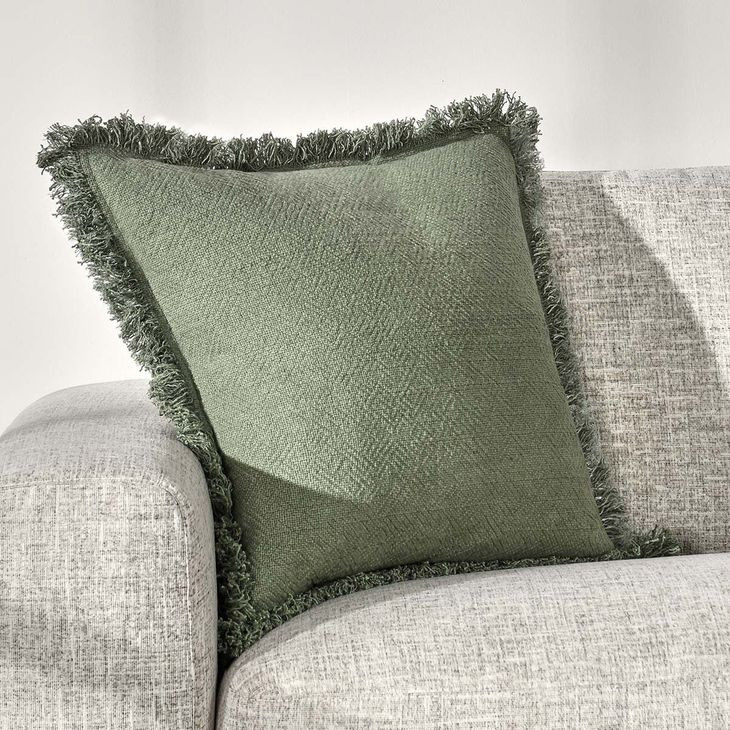 Lauren Cedar Green Square Accent Pillow